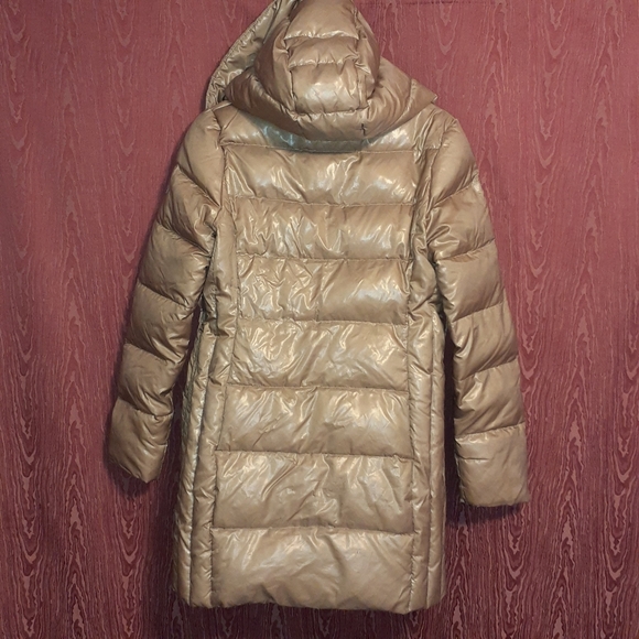 MONCLER PUFFER COAT LONG SLEEVE GOLDISH WOMEN'S SIZE 2 - Picture 3 of 14